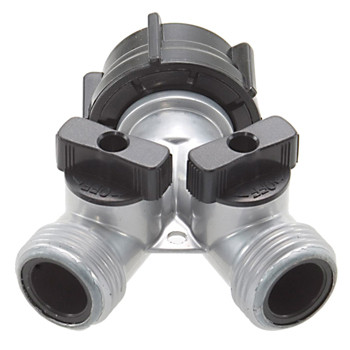 Cast Zinc 'Y' Coupling With Double Shut-Off Valves | GLSG07Y77ZV