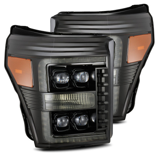 AlphaRex-LED Projector Headlights in Alpha- Black | REX880147