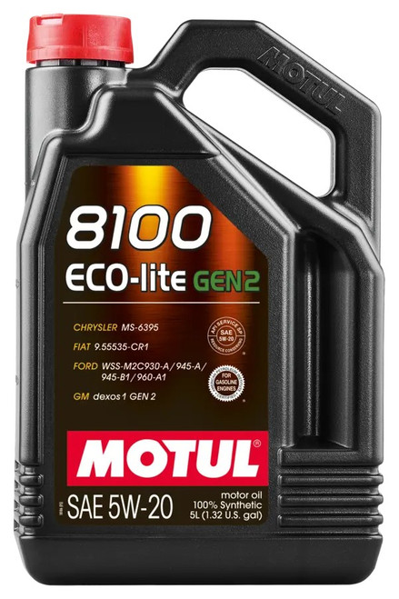 8100 Eco-Lite 5W-20 Synthetic Engine Oil - 5L | MOT111360