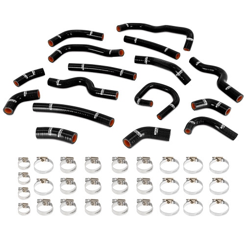 Silicone Heater Hose Kit, fits Toyota Land Cruiser 4.7L 1998-2002, Black | MMAMMHOSE-LCR-99HHBK