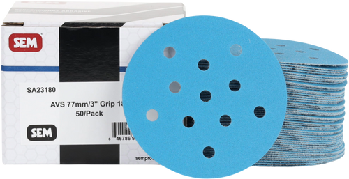 AVS 77mm/3" Grip Sandpaper - 500 Grit (50/Box) | 430SA23500