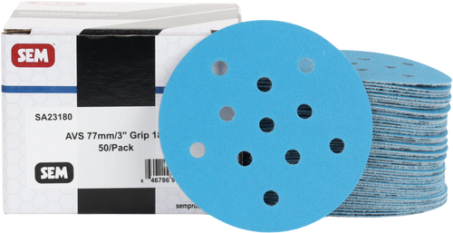 AVS 77mm/3" Grip Sandpaper - 600 Grit (50/Box) | 430SA23600