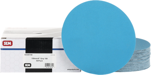 6" Grip No-Hole Sandpaper, 150mm/6" - 320 Grit (50/Box) | 430SA260320