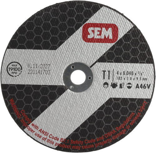 4" x 0.04mm Cutoff Wheel (5/Pack) | 430SA40004
