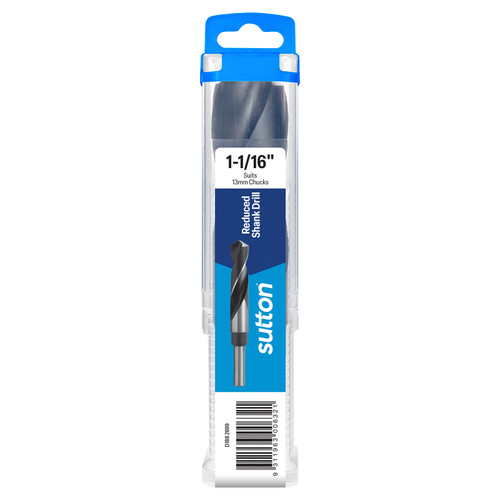 Drill D188 Reduced Shank 1/2-Shk HSS Blu Hangpack 1-1/16" | SUT006321