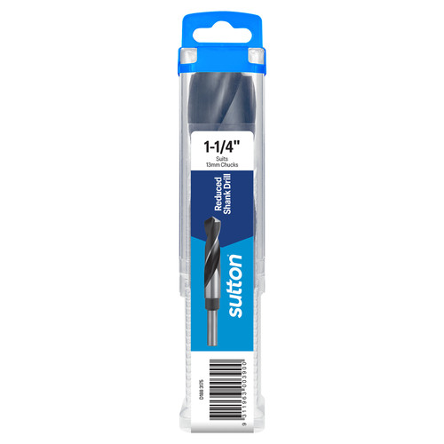 Drill D188 Reduced Shank 1/2-Shk HSS Blu Hangpack 1-1/4" | SUT003900