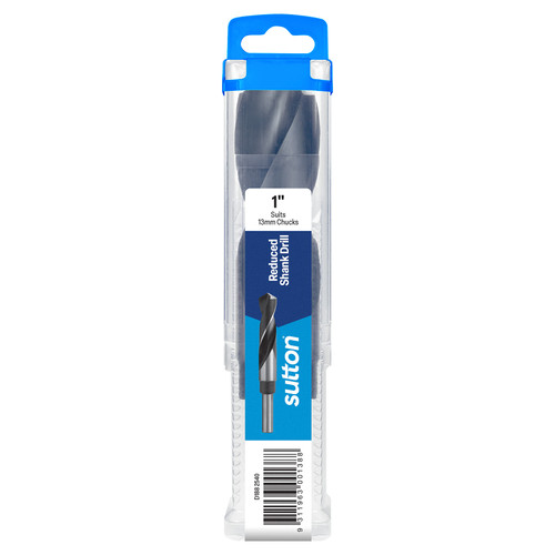 Drill D188 Reduced Shank 1/2-Shk HSS Blu Hangpack 1" | SUT001388