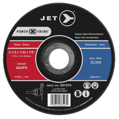 A46PX Power-Xtreme T1 Cut-Off Wheel - 6" x 1/16" x 7/8" | SWX501582