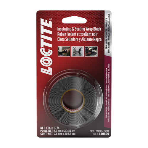 SI 5075 Insulating & Sealing Wrap, Black - 1" x 10' | LOC1540599
