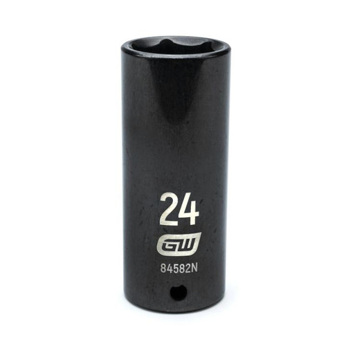 1/2" Drive 6 Point Deep Impact Metric Socket 24mm | APX84582N