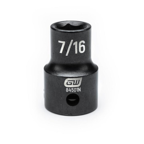 1/2" Drive 6 Point Standard Impact SAE Socket 7/16" | APX84501N
