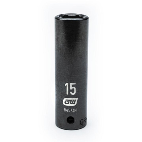 1/2" Drive 6 Point Deep Impact Metric Socket 15mm | APX84573N