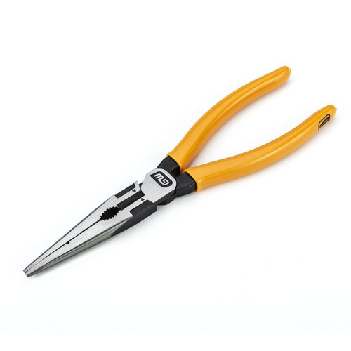 8" PITBULL Long Nose Plier Dipped Handle | APX82177-06