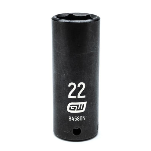1/2" Drive 6 Point Deep Impact Metric Socket 22mm | APX84580N
