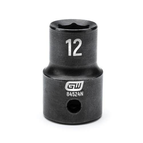 1/2" Drive 6 Point Standard Impact Metric Socket 12mm | APX84524N
