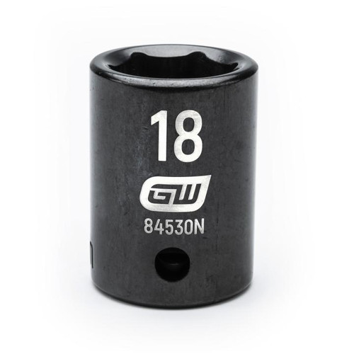 1/2" Drive 6 Point Standard Impact Metric Socket 18mm | APX84530N