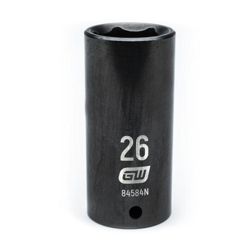1/2" Drive 6 Point Deep Impact Metric Socket 26mm | APX84584N