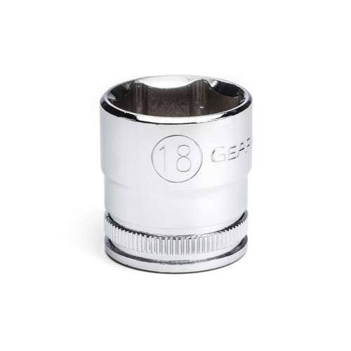 3/8" Drive 6 Point Standard Metric Socket 18mm | APX80386
