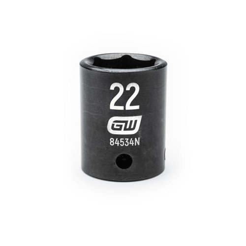 1/2" Drive 6 Point Standard Impact Metric Socket 22mm | APX84534N
