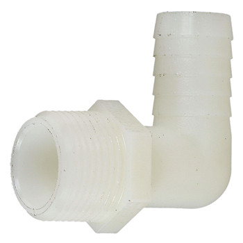 Nylon 90° Male NPT Hose Barb | GLSG21N90-075-050