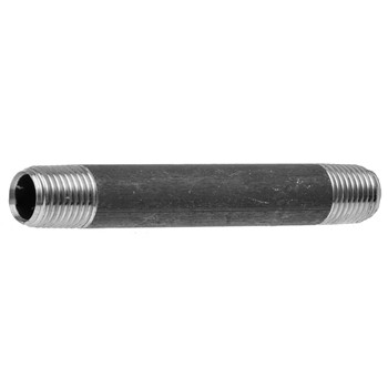 1/4" X 3" Long Schedule 40 Black Steel Pipe Nipple | GLSG1616-025X3