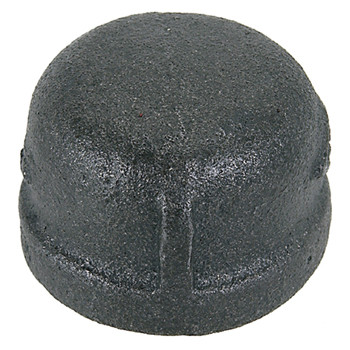 3/4" Black Pipe Cap | GLSG0800M-075