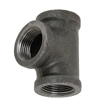 3" Black Pipe Tee | GLSG08T88M-300-300
