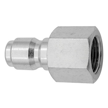 1/2" Plated Steel Straight-Through Nipple With Female Pipe (NPT) Thread | GLSCPST8