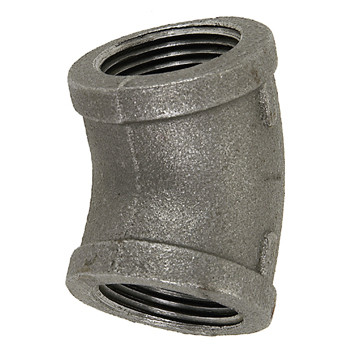 3/8" Black 45° Female Pipe Elbow | GLSG0848M-038-038