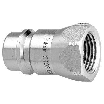 1/2" C400 Series Hydraulic Nipple With 3/4" Female Pipe (NPTF) Thread | GLSC402-08-12