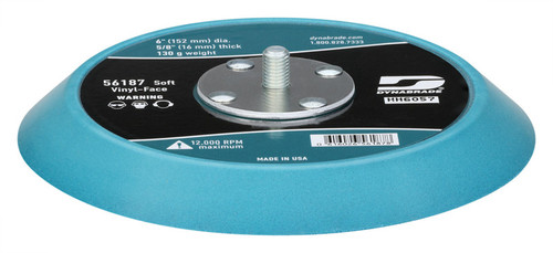 6" (152 mm) Dia. Non-Vacuum Disc Pad, Vinyl-Face | 42D56187