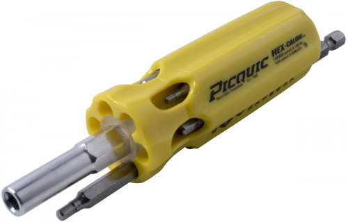 Hexcalibre 7-in-1 SAE Multibit Screwdriver, Yellow | 40P88152B