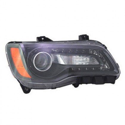 Headlight Assembly, Passenger Side; Halogen; Black Bezel | 74AYC20-9299-00C