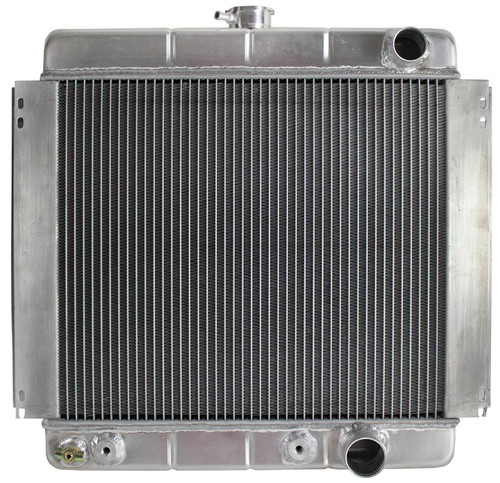 Muscle Car Radiator - 19 3/4 21 7/8 x 2 1/2 - Outlet Passenger Side | 29N205214