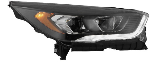 Headlight Assembly, Passenger Side; Halogen; Black Bezel; w/Satin Chrome Accent; w/LED Signature Lamps | 74AVSA30-1104RUC2