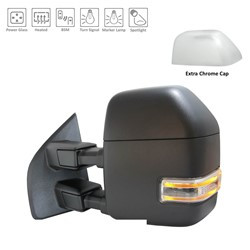 Mirror Assembly, Driver Side, Power & Telescoping; w/Blindspot; w/o S/V Camera; w/Spotlight | 74AFDJ4-941-D2