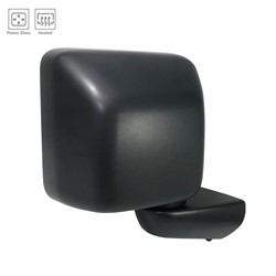 Mirror Assembly, Passenger Side; Textured Black; Power & Heated; w/o Blindspot | 74AJP09-941-1