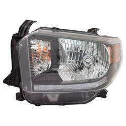 Headlight Assembly, Driver Side; Halogen; Black Bezel | 74ADP312-11D8LMACMN2
