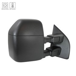 Mirror Assembly, Passenger Side, Textured Black; Towing; Manual Extending | 74AFDJ4-941-1
