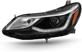 Headlight Assembly, Driver Side; Halogen; Projector Type; w/LED Daytime Lamp | 74AYC20-9838-00