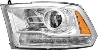 Headlight Assembly, Driver Side; Halogen; Projector Type; Chrome Bezel; w/LED Daytime Lamp | 74ADP334-1137LACN1