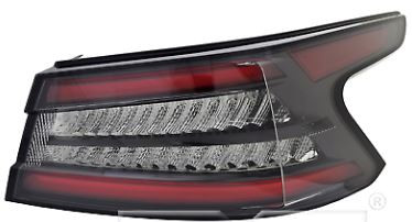 Rear Tail Lamp Assembly, Passenger Side; Outer; LED | 74AYC11-9109-00