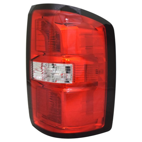 Rear Tail Lamp Assembly, Passenger Side; Halogen; w/o LED Accent; w/Large Back Up Lamp; Black Surround | 74ADPK35-1965RACN
