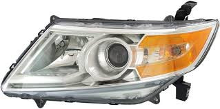 Headlight Assembly, Driver Side; Halogen; w/Chrome Bezel | 74AYC20-9188-00F