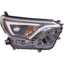 Headlight Assembly, Passenger Side; LED; w/Halogen Marker & Signal Lamps; Dark Grey Bezel; w/Satin Chrome Trim | 74AVS20-9791-00