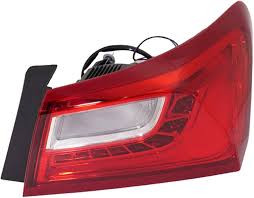 Rear Tail Lamp Assembly, Passenger Side; Outer; LED; w/Halogen Side Marker | 74ADPA35-1904RAS