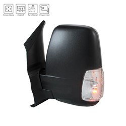 Mirror Assembly, Driver Side Power; Heated; Short Arm; w/Cover; Textured | 74AFD61-941-J2