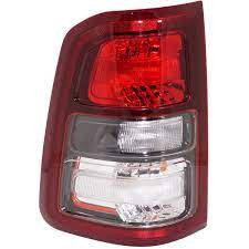Rear Tail Lamp Assembly, Driver Side; Halogen; Black Bezel | 74ADPA34-1904LAS2