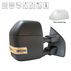 Mirror Assembly, Passenger Side, Power & Telescoping; w/Blindspot; w/o S/V Camera; w/Spotlight | 74AFDJ4-941-D1