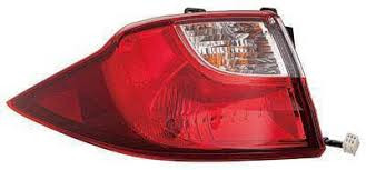 Rear Tail Lamp Assembly, Driver Side; Outer; Halogen | 74ADP316-1936LAC